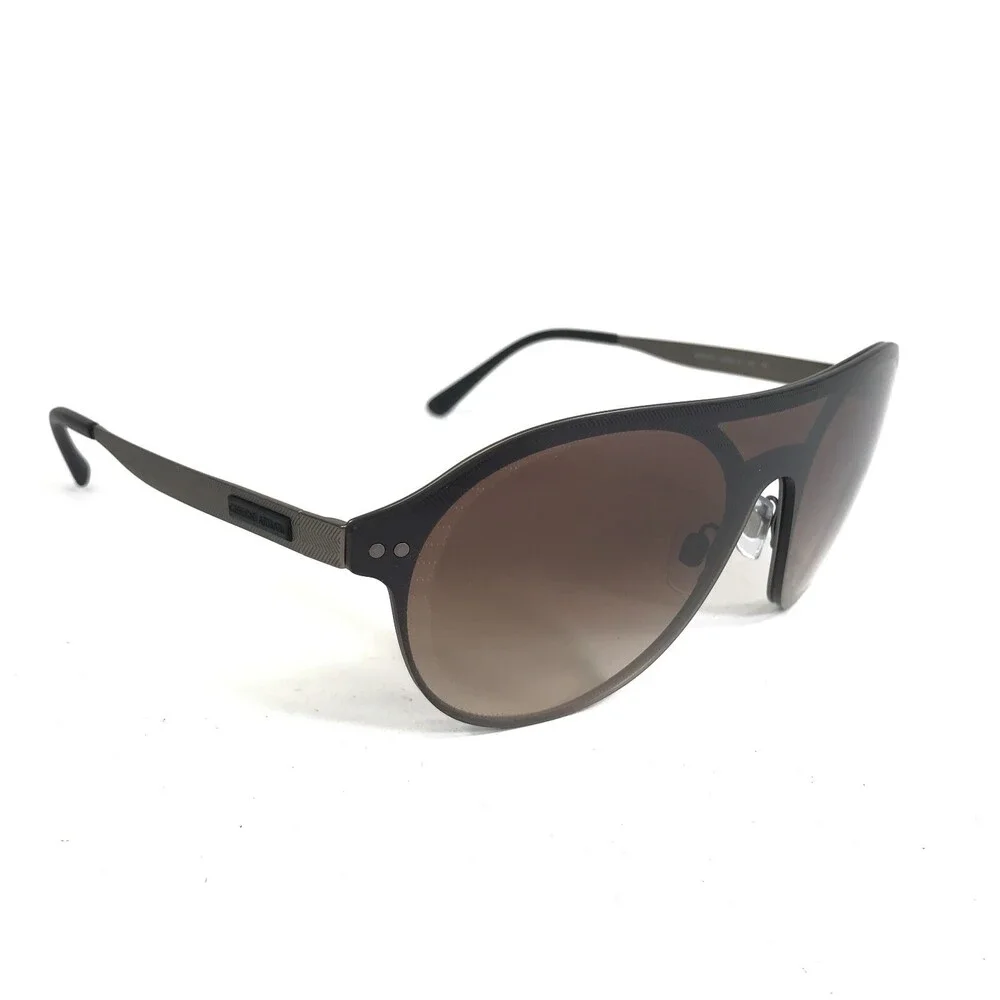 Giorgio Armani Sunglasses AR 6078 3006/13 Brown Round Frames with Brown Lenses